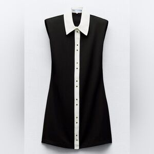 Shoulder pad mini dress